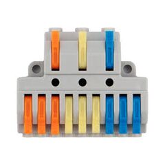 Клемма разветвительная с рычажком 3-9 0,08-4 мм с монтажной площадкой REXANT, фото  - Метэкс