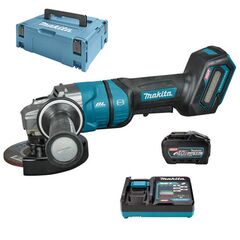 Шлифмашина угловая аккум. MAKITA б/щ (XGT, 125мм, 1а/б 5А*ч 40В, ЗУ) GA050GT101 (GA050GT101), фото  - Метэкс