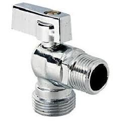 Кран шаровый угловой 1/2х3/4 для подкл. стир. машины, фото  - Метэкс