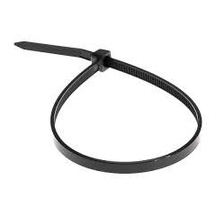 Хомут-стяжка нейлоновая с тройным замком 200x3,6мм, черная 100 шт/уп REXANT 67-0201, фото  - Метэкс