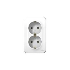 Розетка 2м о/у з/к белый BLNRA010211, фото  - Метэкс