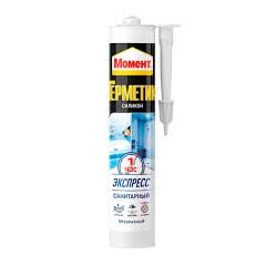 Герметик Момент силикон санитарный Экспресс прозрачный 280мл, фото  - Метэкс