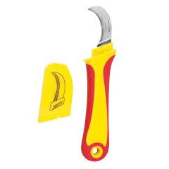 Нож монтажника, нерж.сталь. изогнутое лезвие REXANT 12-4937, фото  - Метэкс