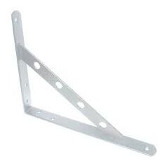 Кронштейн усиленный 200х150 мм белый, фото  - Метэкс