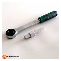 Ключ для американок ступенчатый универсальный с трещеткой 3/8'' - 1/2'' - 3/4'' - 1'' TIM, фото  - Метэкс