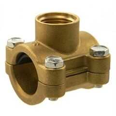 Водоотвод латунный (врезка) Ду15 х 1/2" ВР TIM, фото  - Метэкс