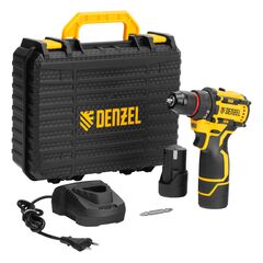 Дрель-шуруповерт аккум. DENZEL б/щ (1 а/б 2А*ч 12В, ЗУ) CDH-BL-12 (26108), фото  - Метэкс