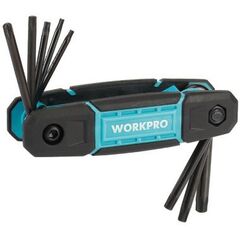 Набор ключей шестигранных 8шт складной TORX WORKPRO WP222030, фото  - Метэкс