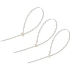 Хомут-стяжка нейлоновая 300x4,8 мм, белая 25 шт/уп REXANT 07-0300-25, фото  - Метэкс