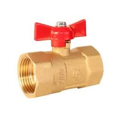 Кран шаровой DN-25 PN16  г/г ПРАКТИК  130  бабочка, ГАЛЛОП, фото  - Метэкс