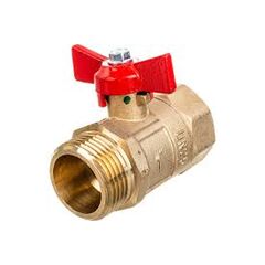 Кран шаровой DN-25 PN16  г/ш ПРАКТИК  131  бабочка, ГАЛЛОП, фото  - Метэкс