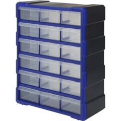 Органайзер пластиковый 18 выдвижных ящичков WORKPRO WP283011, фото  - Метэкс