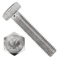Болт DIN933 6Х50 А2 нерж (10 шт), фото  - Метэкс