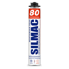 Пена монтажная Всесезонная SILMAC PROFESSIONAL 80, 1000г., фото  - Метэкс