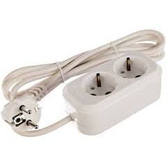 Удлинитель "UNIVersal" 2 гн. 5 м ПВС 3*1,5  с/з  Е-302А арт.1719, фото  - Метэкс