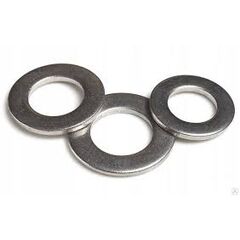 Шайба DIN125 М10 плоская А2 нерж (10 шт), фото  - Метэкс