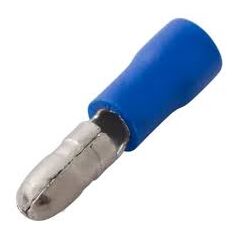 Разъем штекерный изолированный штекер 4 мм 1.5-2.5 мм² (РШи-п 2.5-4/РШИп 2-5-4) синий, 10шт, фото  - Метэкс