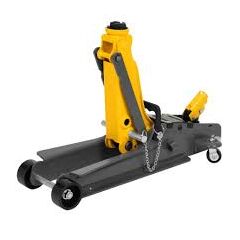 Домкрат гидравлический подкатной (2,5 т, 85-385 мм) в кейсе DENZEL 51233, фото  - Метэкс