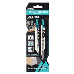 Набор пилок д/лобзика Optima №14 по ламинату: T101AI/T101AOL, чистый рез, в карт2шт METALLICA 908266, фото  - Метэкс