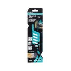 Пилка д/лобзика T142HB, 112/75мм шаг 2,3мм, HCS яп/зуб, прям.рез, по дереву 1шт METALLICA 907801, фото  - Метэкс