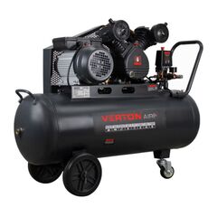 Компрессор ременной масляный (2,5 кВт, 450л/мин, 100л, 220В) VERTON AC-100/450RV (01.14017.15125), фото  - Метэкс