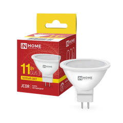 Лампа светодиодная LED-JCDR-VC 11Вт 230В GU5.3 3000К IN HOME, фото  - Метэкс
