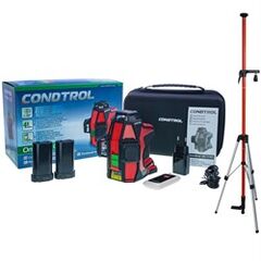 Уровень лазерный CONDTROL Omniliner 3DG + ПОДАРОК штатив-штанга CONDTROL Pillar (1-4-996), фото  - Метэкс