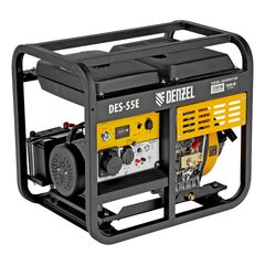 Генератор диз. (4,5 - 5,5 кВт, 230 В, 11л, электростартер) DENZEL DES-55E (94414), фото  - Метэкс