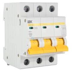 Выключатель автоматический 3Р 63А 4,5кА IEK MVA20-3-063-C, фото  - Метэкс