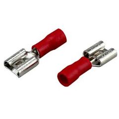 Клемма плоская изолированная РПи-м 1.5-(6.3)/РпИм 1,25-250 гнездо - 6.6 мм, 0.5-1.5 мм2, 10шт, фото  - Метэкс