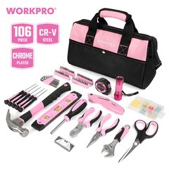 Набор инструментов Pink Lady 75 предметов WORKPRO WP206801, фото  - Метэкс