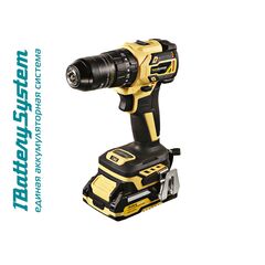 Дрель-шуруповерт ударн. аккум. HANSKONNER б/щ (2 а/б 2А*ч 18В, ЗУ) HCD2065BLIC (HCD2065BLIC), фото  - Метэкс