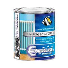 Эмаль акриловая радиаторная п/матовая 0,9 кг белая Euroclass, фото  - Метэкс