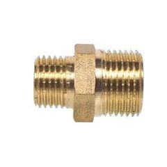 Ниппель латунь переходной 10х8 (3/8"х1/4"), фото  - Метэкс