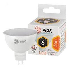 Лампочка светодиодная LED-JCDR-MR16 6Вт-827-GU5.3 170-265В 2700K 500Лм ЭРА, фото  - Метэкс