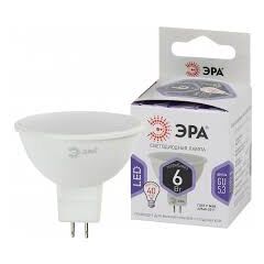 Лампочка светодиодная LED-JCDR-MR16 6Вт-860-GU5.3 170-265В 6000K 500Лм ЭРА, фото  - Метэкс