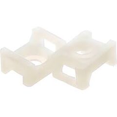 Площадка для крепления стяжки  (ПС-2) 22x16 мм, белая REXANT 10шт/упак, фото  - Метэкс