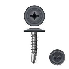 Саморез с прессшайбой сверло 4,2х16 (7024) графит, фото  - Метэкс