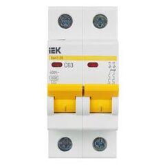 Выключатель автоматический 2Р 63А 4,5кА IEK MVA20-2-063-C, фото  - Метэкс