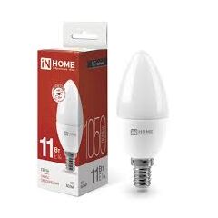 Лампочка IN HOME LED-СВЕЧА-VC 11 Вт E14 4000K, фото  - Метэкс