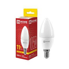 Лампочка IN HOME LED-СВЕЧА-VC 11 Вт E14 3000K, фото  - Метэкс