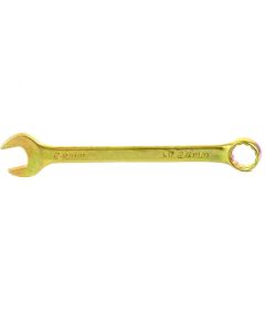 Ключ комбинированный 24 мм желтый цинк СИБРТЕХ 14986, фото  - Метэкс