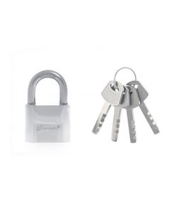 Замок навесной хромированное покрытие 40 мм, фото  - Метэкс