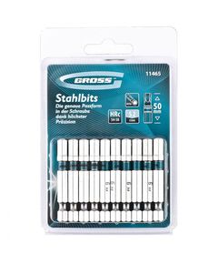 Бита HEX6 50 мм 10 шт GROSS 11465, фото  - Метэкс