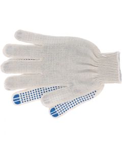 Перчатки х/б с ПВХ точкой 10 кл "СТАНДАРТ", фото  - Метэкс