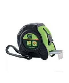 Рулетка 5 м х 25 мм Графит обрезиненный корпус амортизатор СИБРТЕХ 32532, фото  - Метэкс