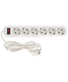 Удлинитель бытовой с заземлением 3 м 6 розеток 95781, фото  - Метэкс