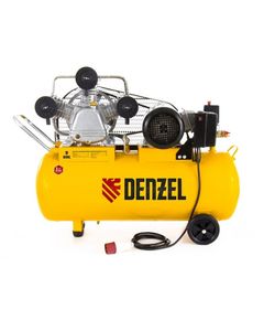 Компрессор ременной масляный (3 кВт, 504л/мин, 100л, 380В) DENZEL PC 3/100-504 (58098), фото  - Метэкс