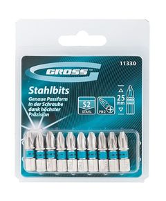 Бита PH2 х 25 10 шт GROSS 11330, фото  - Метэкс