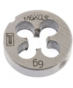 Плашка ручная М6 х 0.5 мм 9ХС Сибртех, фото  - Метэкс